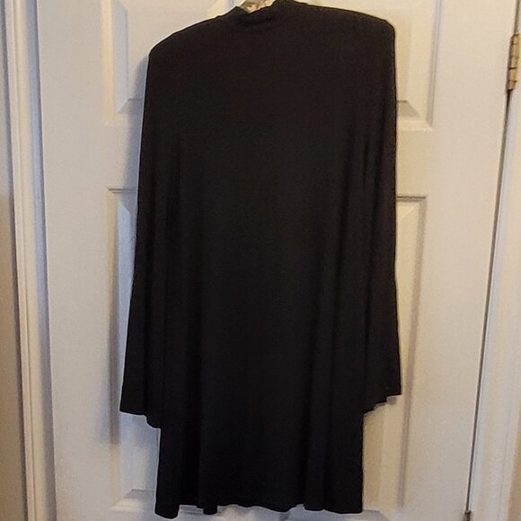 Solo La Fe Black Swing Mini Dress with Bell Sleeves EUC - Picture 4 of 6